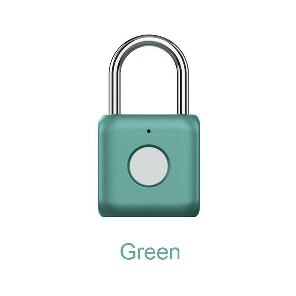 USB Rechargeable Smart Fingerprint Padlock Door Lock Waterproof Keyless Anti Theft Travel Luggage Drawer Safety Lock from