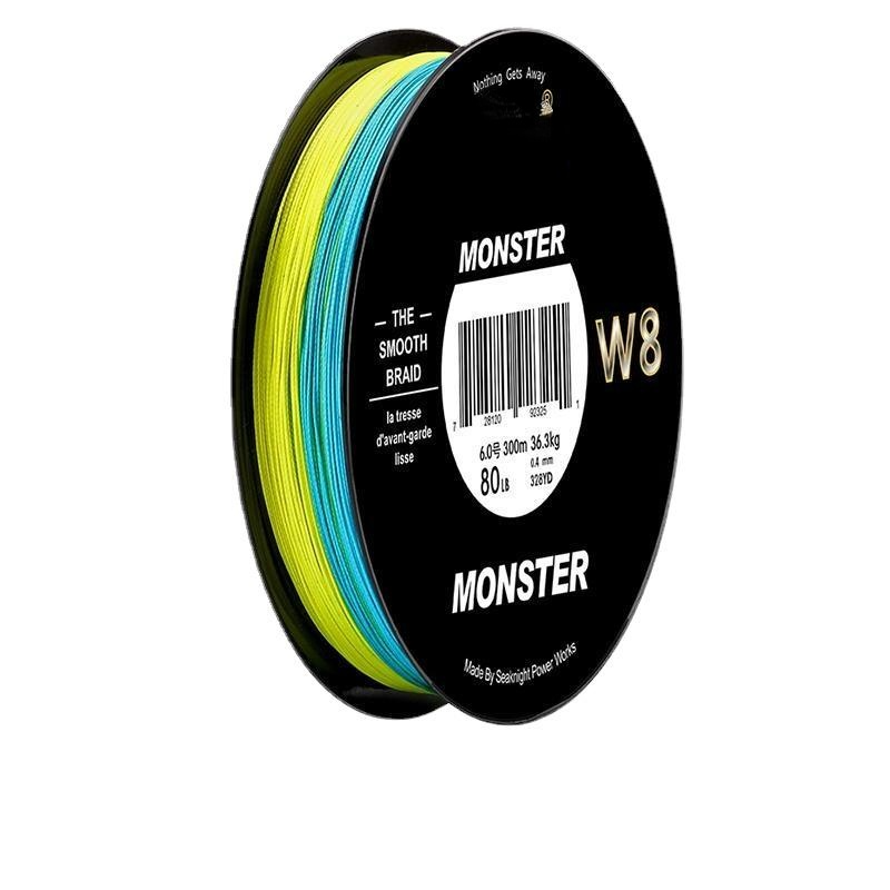 300M 8 Strands Fishing Line Braided Wire Multi-Colors 20-100LB Line Salt Water
