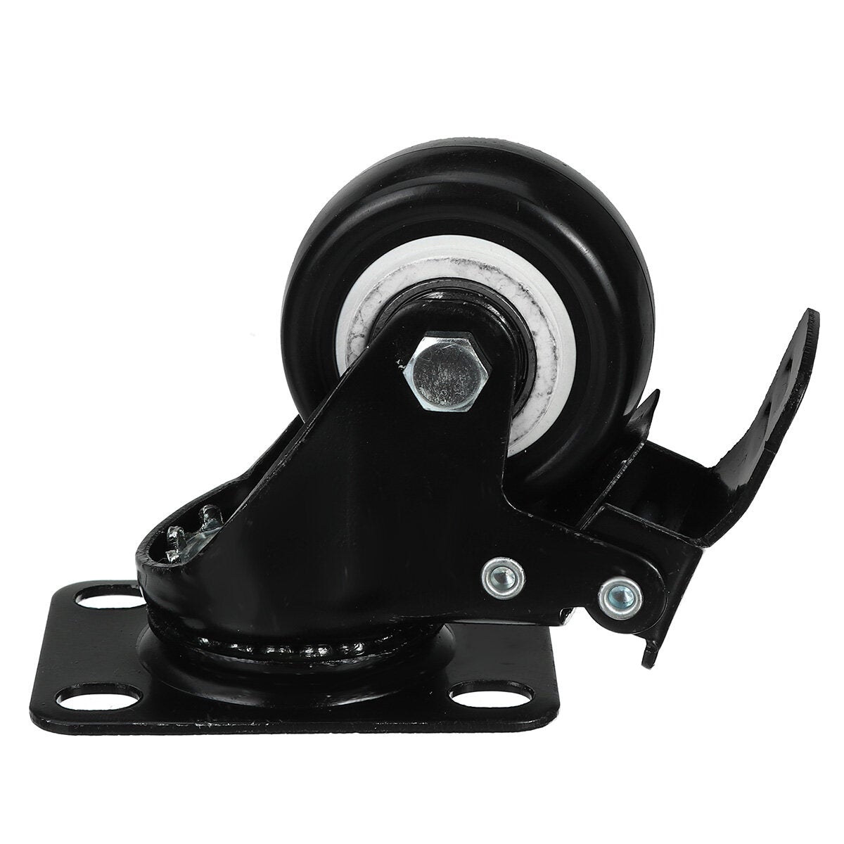 4pcs 2" 50mm Swivel Castor Wheel Heavy Duty 200KG Trolley Furniture Caster Rubber