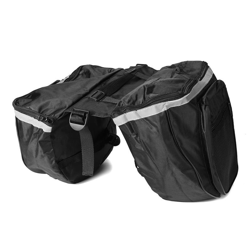 25L Cycling Bicycle Rack Rear Double Pannier Bag Luggage Storage Waterproof Bike Bag