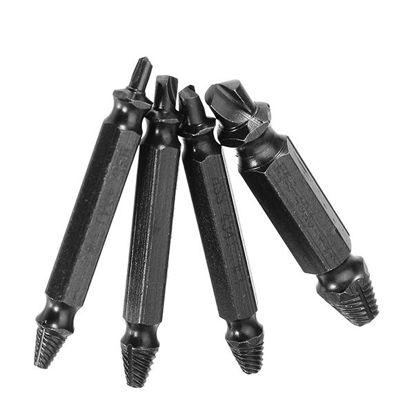 4pcs Nitride Double Side Damaged Screw Extractor Screw Remover