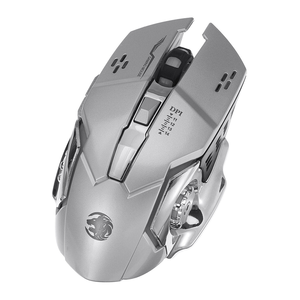 2.4 GHz Wireless Mouse 1600DPI Rechargeable Breathing LED Light Optical Mice with USB Receiver for PC Laptop Desktop