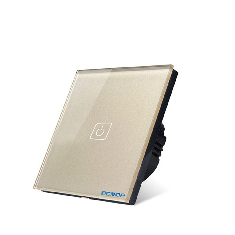 Smart Wall Touch Switch Type 86 1/2/3 Way RF433 Wireless Remote Control Switch Touch Screen