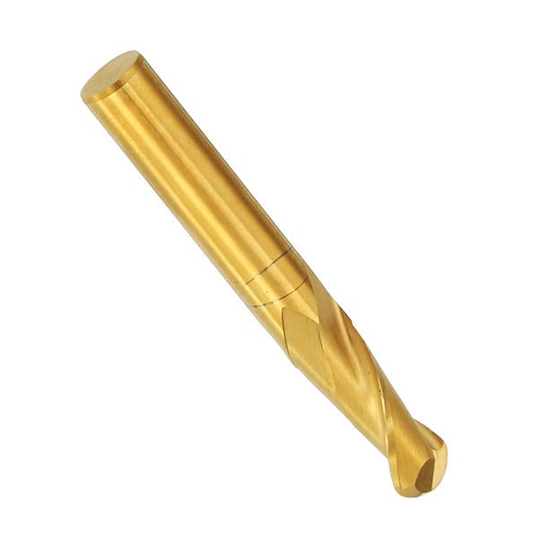 6mm Shank 2 Flutes Ball Nose End Mill Cutter 15/17/22mm Titanium Coated CNC Cutting Tool