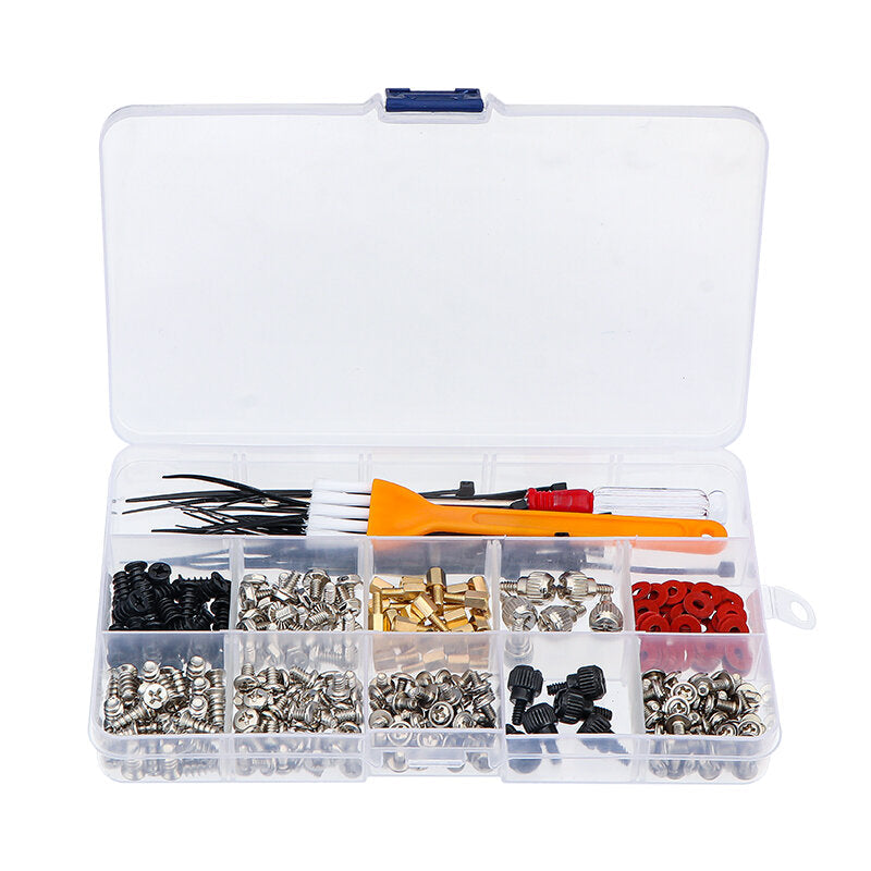 330PCS Accessories DIY For Motherboard Mounting Hardware Screws Repair Tool Hard Disk Computer For PC With Case Set