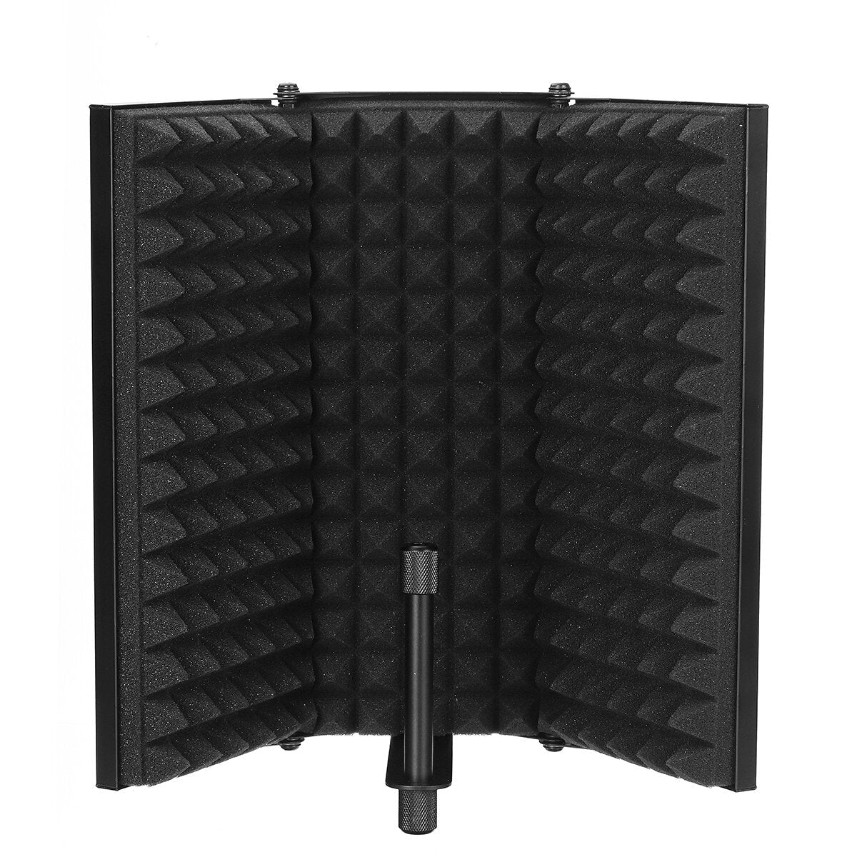 Foldable Microphone Acoustic Isolation Shield Foams Studio Three-door Noise Enclosure Panel Filter