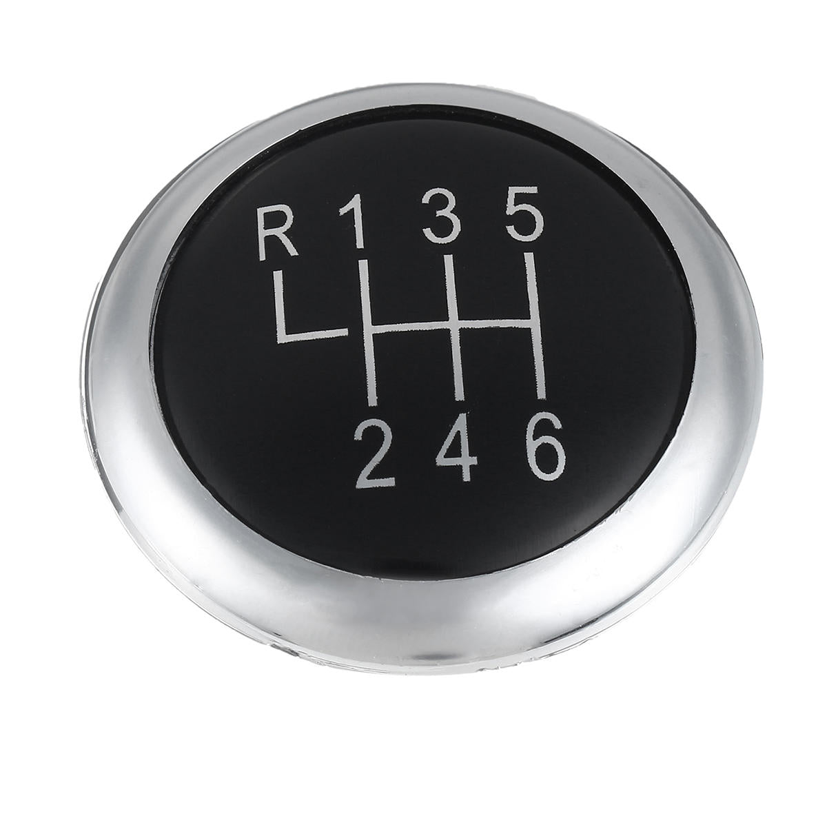 6 Speed Gear Shift Knob Cap Chrome Badge Emblem Trim