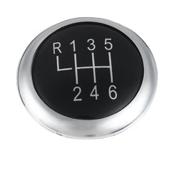 6 Speed Gear Shift Knob Cap Chrome Badge Emblem Trim
