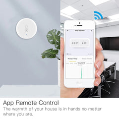Smart Temperature And Humidity Sensor Battery Powered Security with Tuya Smart Life App Alexa Google Home