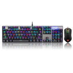 Original Motospeed Blue Switch 104Key Mechanical Gaming Keyboard and Mouse Combo