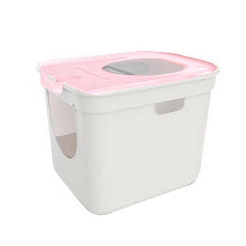 Cat Bedpan Large Enclosed Cat Litter Box with Scoop