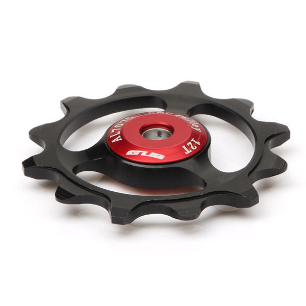 1Pc GUB 12T Tooth Bike Transmission CNC Aluminum Alloy Outdoor Bearing Tension Wheel Wheel Rear Derailleur