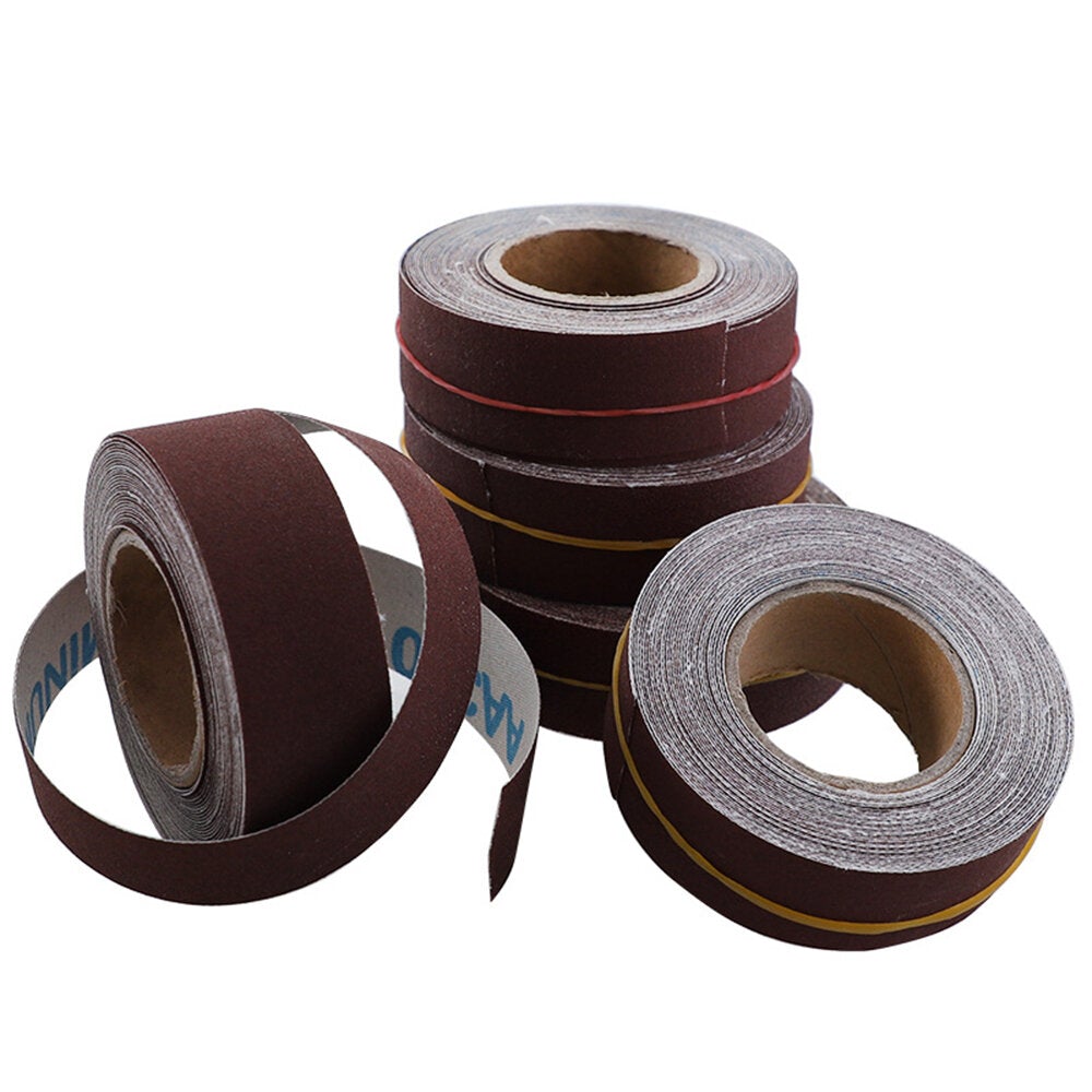5Pcs Drawable Sandpaper Rolls 25mmx6m Boxed Assorted Abrasive Sandpaper Rolls For Wood Turners Furniture Repair Woodworkers Metal Workers