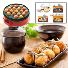 18 Holes Grill Pan Cooking Plate Stove Machine Octopus 650W 220V Kitchen Cooking Machine