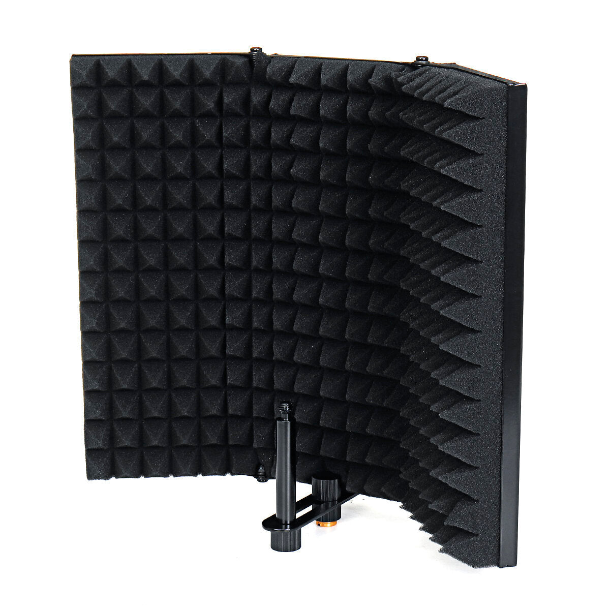 Portable Foldable Metal Microphone Isolation Shield Studio Recording Reflector