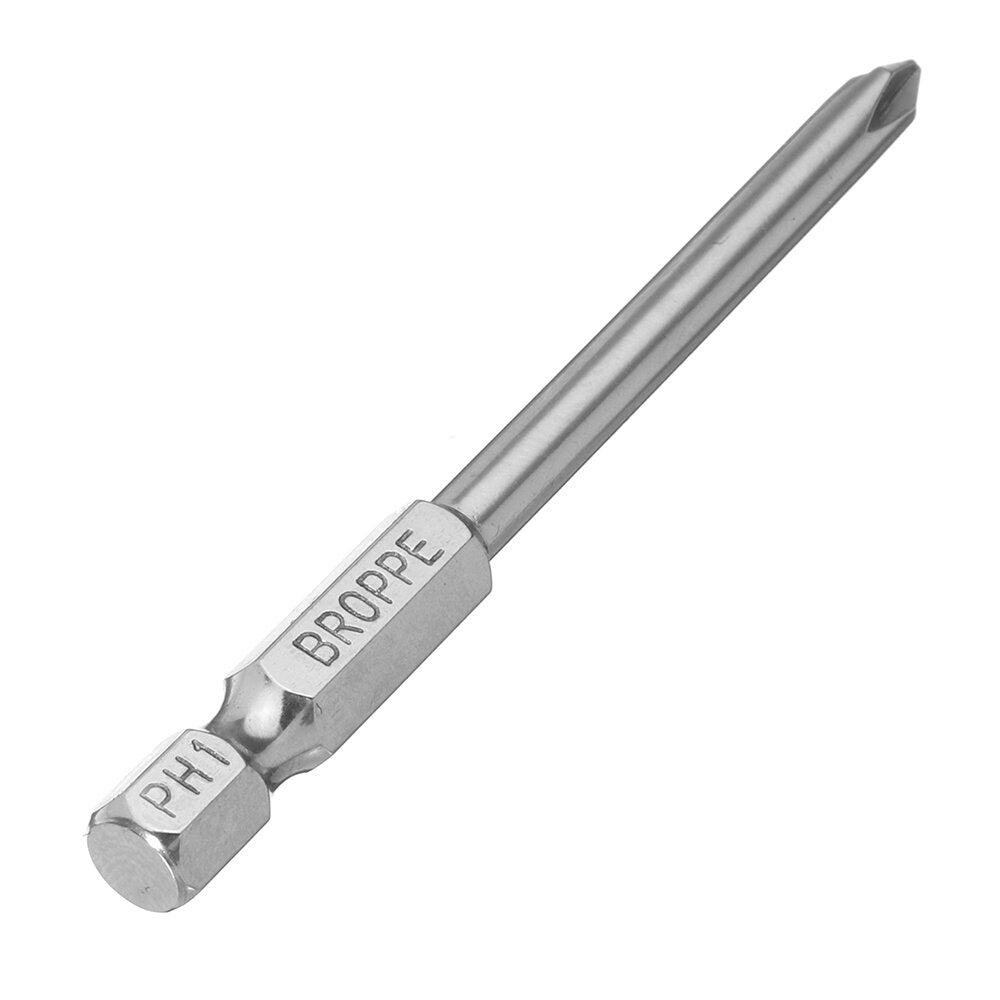 10Pcs 75mm S2 Alloy Steel Magnetic Cross Head Screwdriver Bits 1/4 Inch Hex Shank