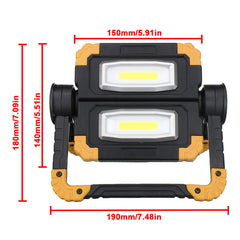Super Bright USB COB Work Lamp Outdoor Searchlight Camping Light Waterproof Flood Spotlight For Hunting Camping Lantern
