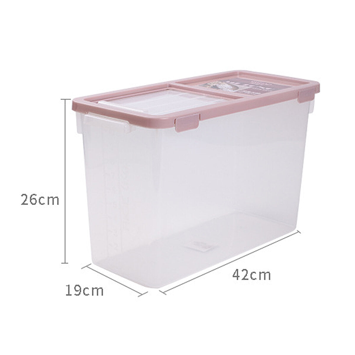 Rice Barrel 10kg Red / Green Food Grains Rice Barrel Box Sealed Container Storage Box With Measuring Cup