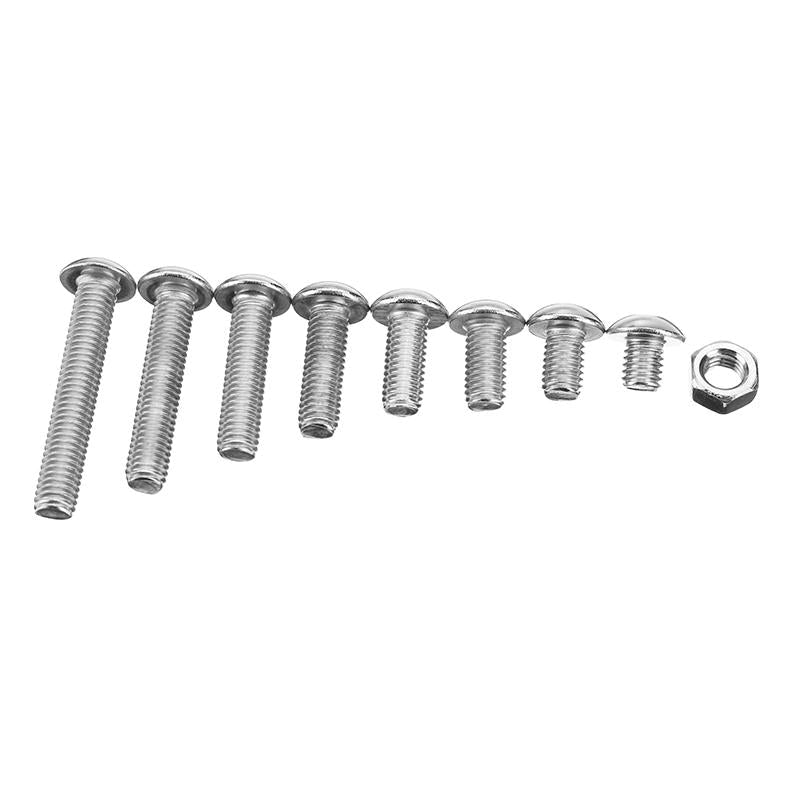 150Pcs M5 Stainless Steel 6-30mm Hex Socket Button Head Screw Allen Bolt Assortment Kit