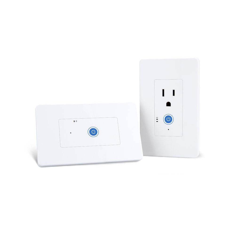 US WiFi Smart Power Monitoring Wall Socket Switch Work with Amazon Alexa and Google Assistant Voice Control LAN Control IW100/IW101