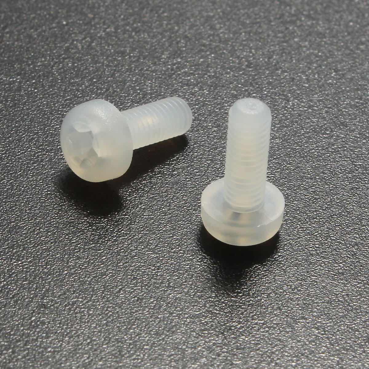 M3NP2 50Pcs M3 White Round Pillips Pan Head Plastic Nylon Screw Bolt 5/6/8/10/12/15/20/25mm Length