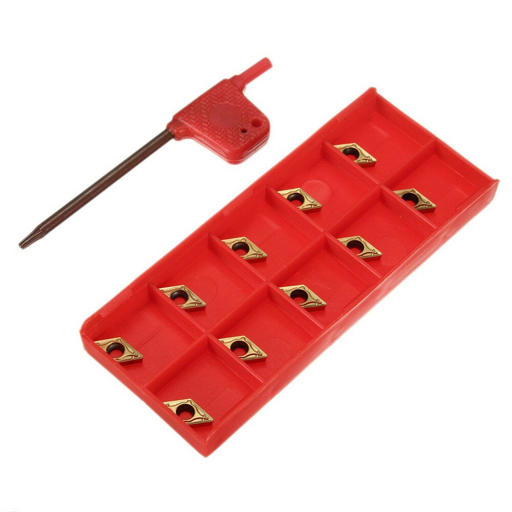 10Pcs Carbide Inserts for Lathe Turning Tool