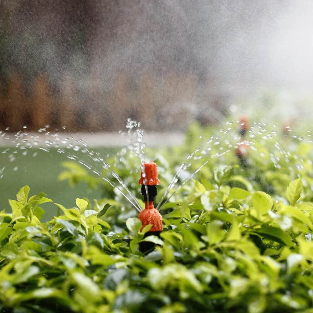 45Pcs 50ft/15m Drip Irrigation Kit Garden Irrigation System with Distribution Tubing Hose Adjustable Nozzles