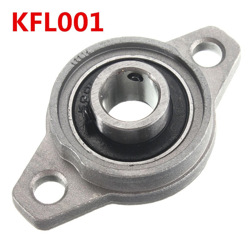 Zinc Alloy Pillow Block Flange Ball Bearing 8/10/12/15/17mm Bore Diameter KFL Series