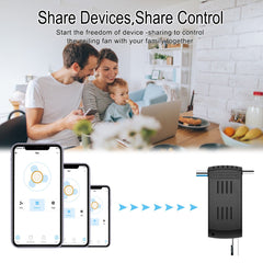 WiFi Fan Ceiling Light Driver Controller With Alexa Google Home 433MHz