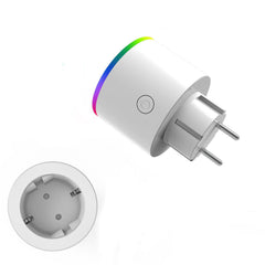 WiFi Smart Plug Wireless RGB Power Socket Smart Life/Tuya App Wireless Remote Control Work with Alexa Google Home