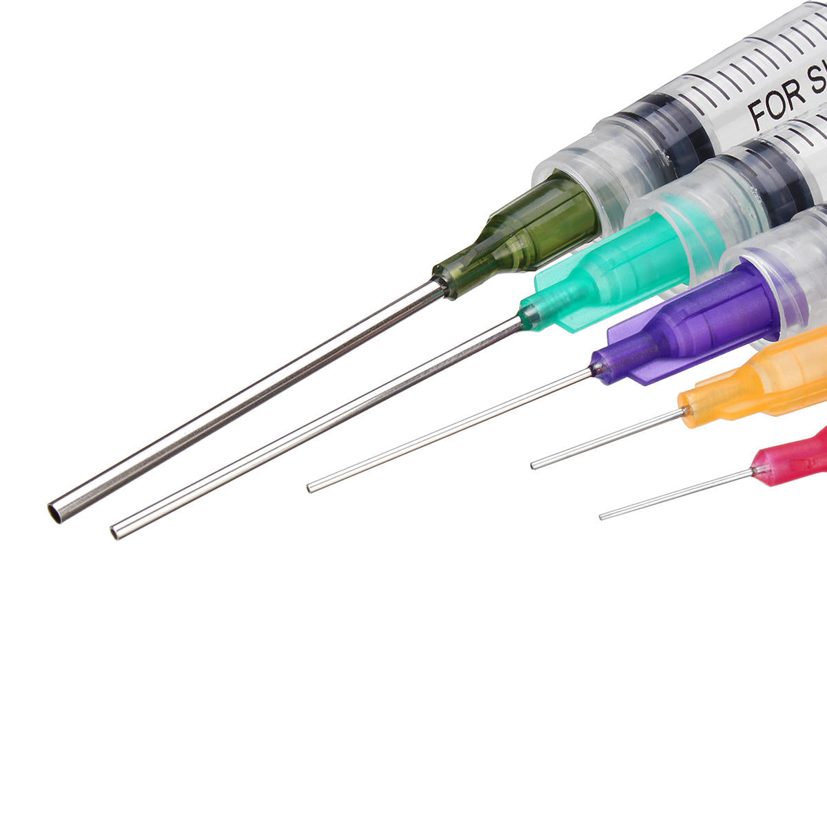 60Pcs/Set Dispensing Needle Kits Blunt Tip Syringe Needles Cap for Refilling and Measuring Liquids Industrial Glue Applicator