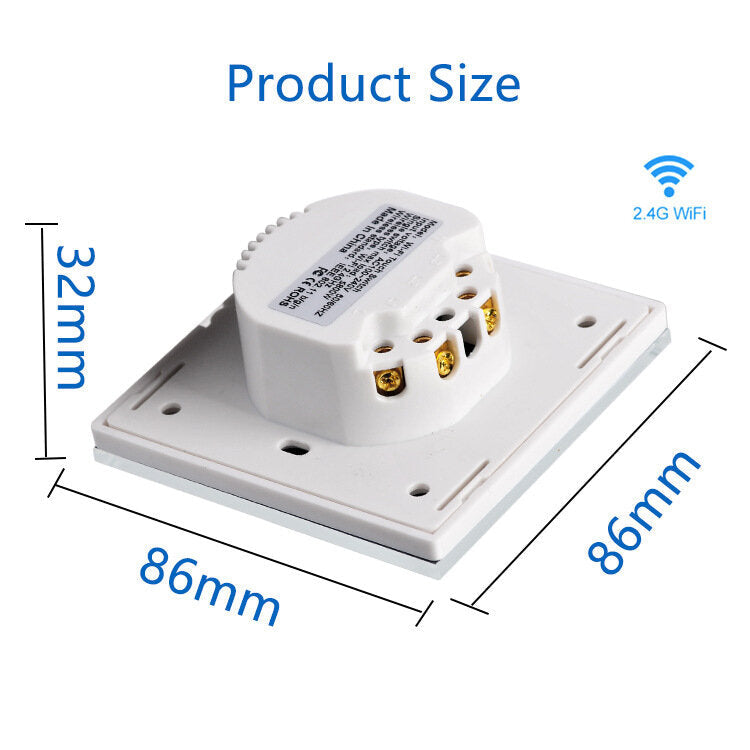 Smart Home Stepless Dimmer Switch EU Standard Mobile Phone Remote Control Work with Amazon Alexa Google Home 240V