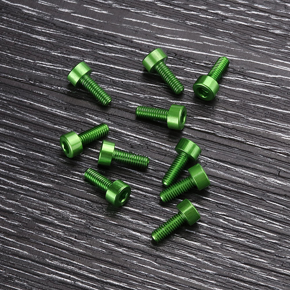 10Pcs M38mm Hex Socket Screw M3 Cap Head Bolt 7075 Aluminum Alloy Multicolor