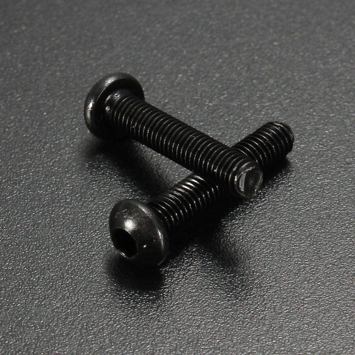 M3CH1 100Pcs M3 Carbon Steel Button Head Hex Socket Cap Screw Bolt Metric Allen Bolt