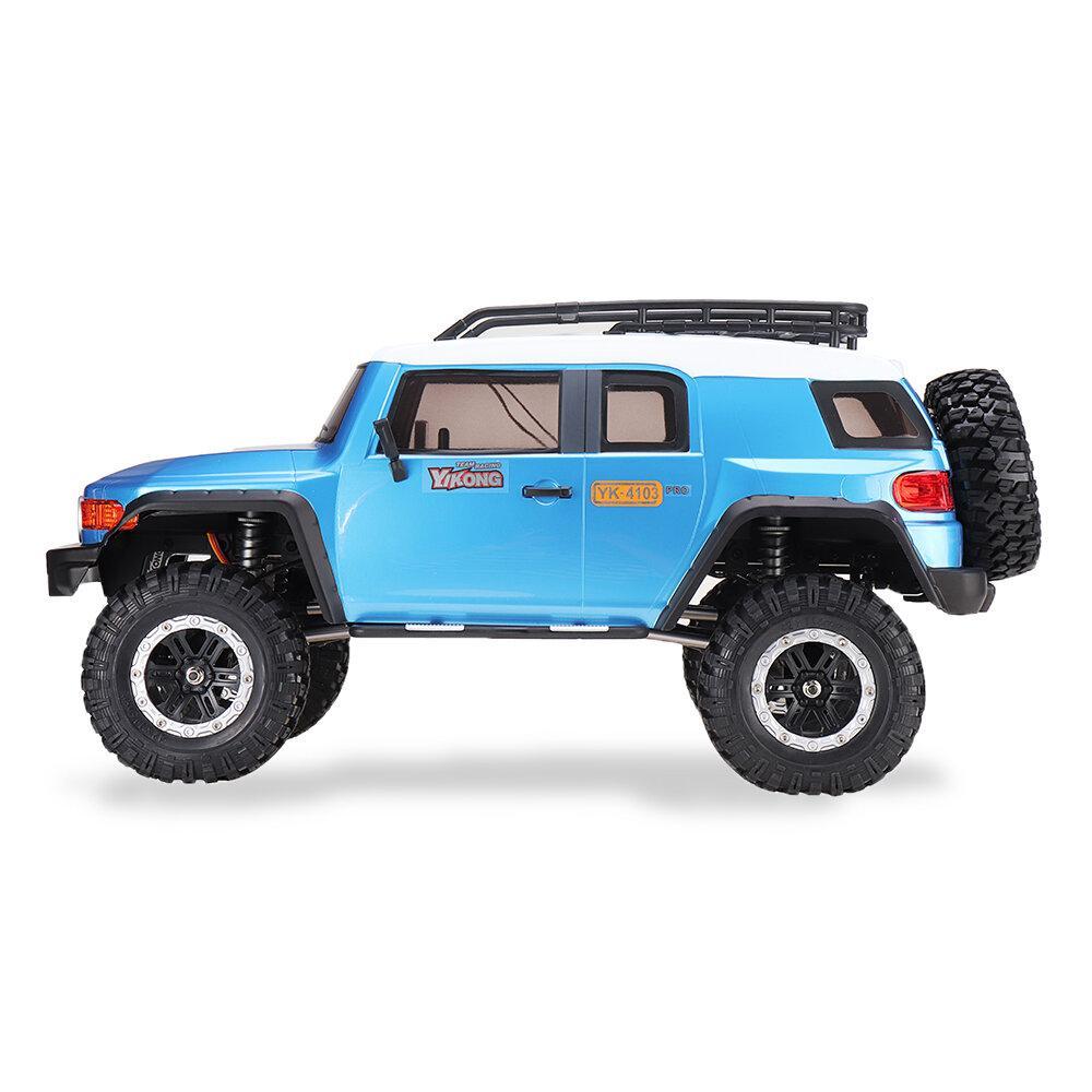 2.4G 4WD Portal Axle Locked Diff Crawler Truck LED Light RC Car Vehicles Models without Battery