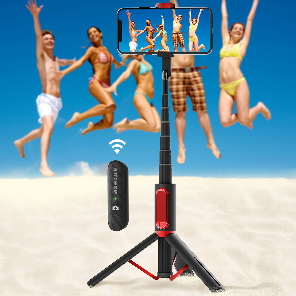 All In One Portable bluetooth Selfie Stick 