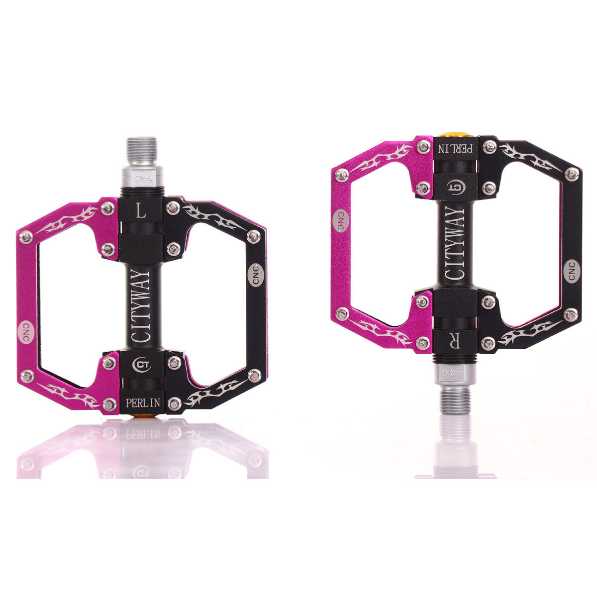 Aluminum Alloy Mountain Bike Flat Platform Sealed Bearing Axle 9/16" Cycling Bicycle Pedals