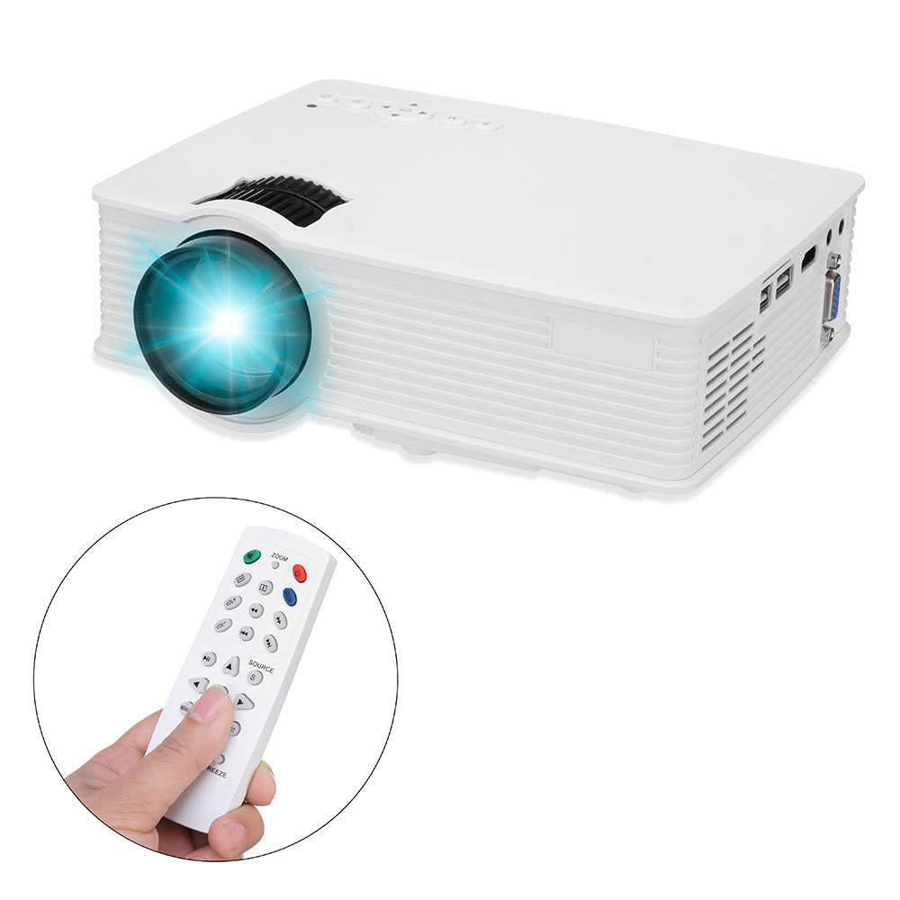 LCD Projector 800 Lumens 800x480 Pixels Multimedia HD Home Cinema USB/SD/AV