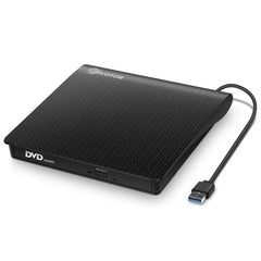 USB3.0 External Optical Drive USB CD DVD Burner DVD-RW Player Writer Rewriter Support 2MB Data Transfer for PC Laptop Computer