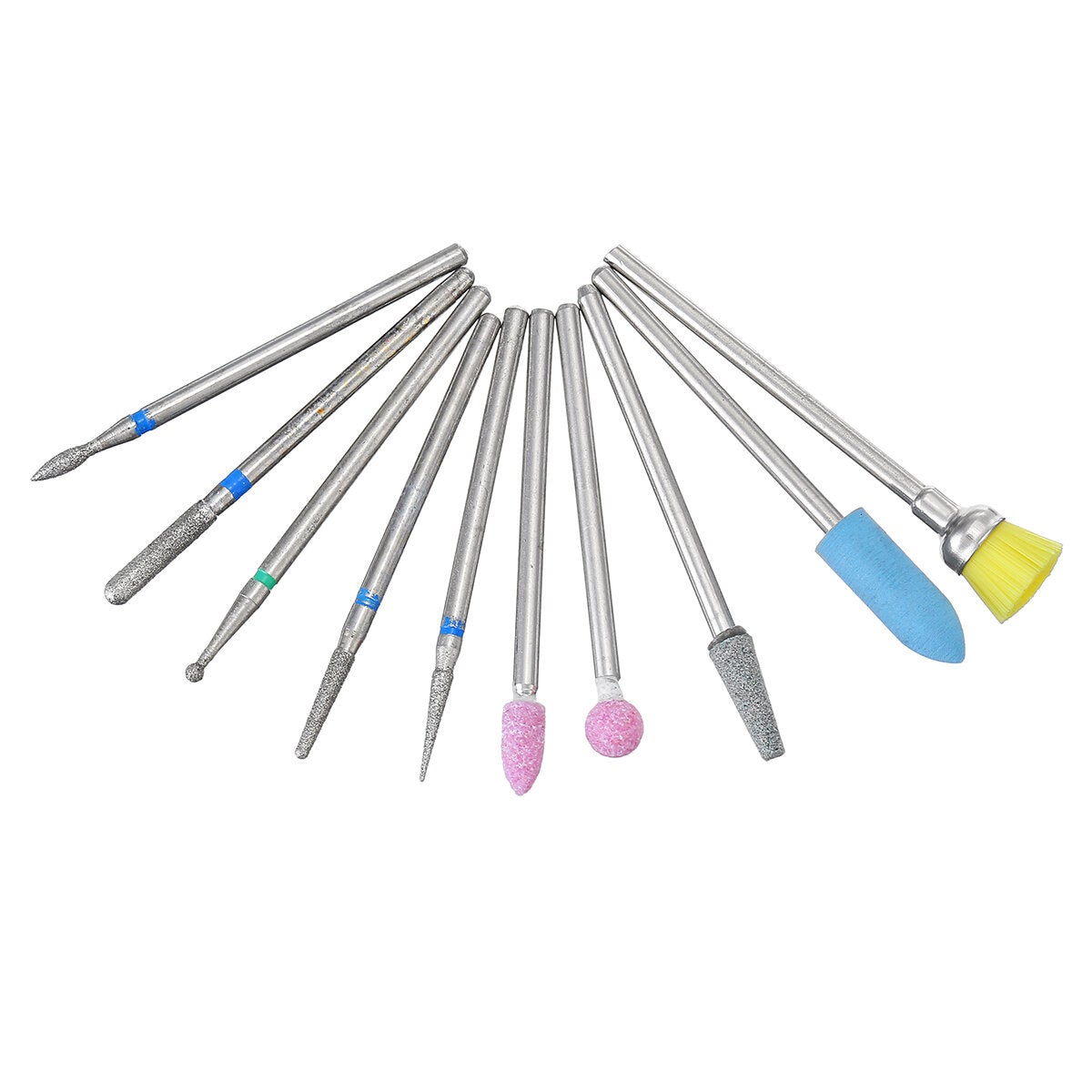 10pcs Grinding Head Polishing Drill Bits Diamond Bit for Electric Machine
