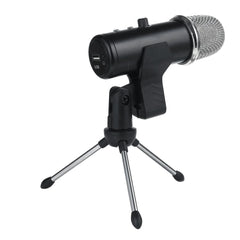 USB Condenser Professional Microphone with Stand for Computer Recording PC Live