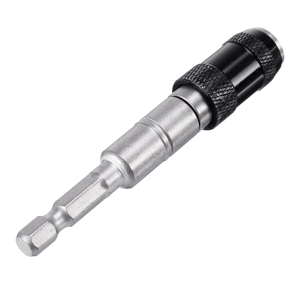 Black/Silver Magnetic Screw Holder Angle Magnetic Pivoting Bit Tip Holder Magnetic Screwdriver Drill Bit Drive Guide Extensions Adapter