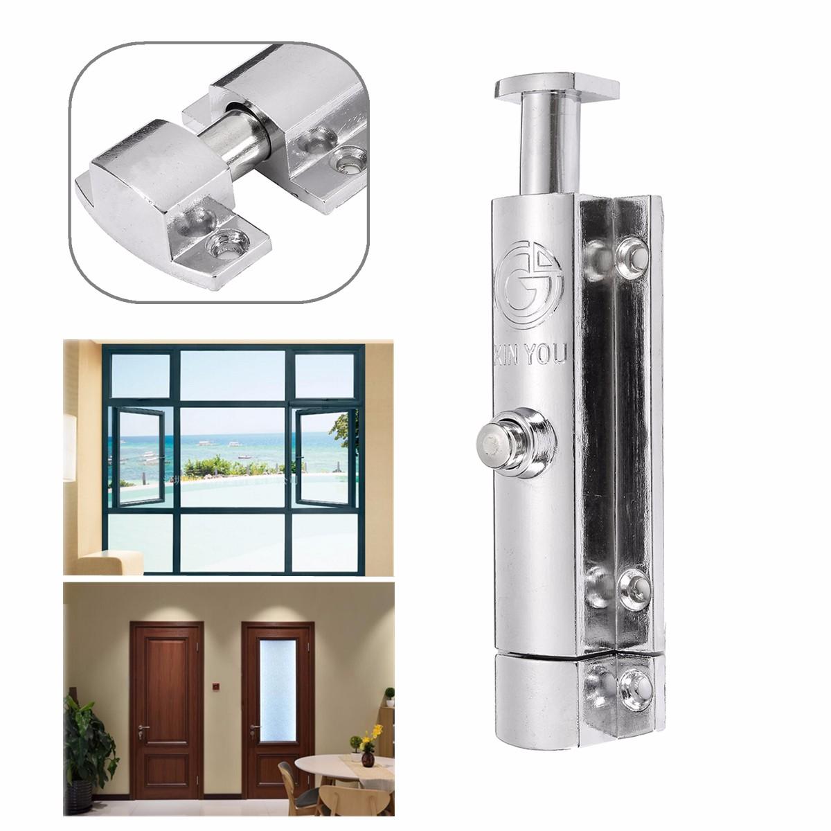 Zinc Alloy Chrome Plated Security Door Bolt Lock Open Type Window Button