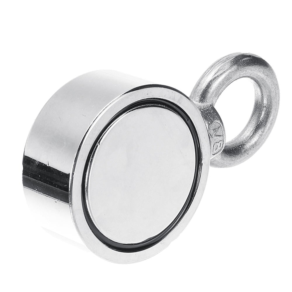 200KG 48mm Pro Dual Side Neodymium Magnet Combined Pulling Force Round Recovery Magnet with 10M Rope