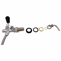 Draft Kegerator Faucet Flow Controller Chrome Plating Shank G5/8 Tap Kit Bottle Opener