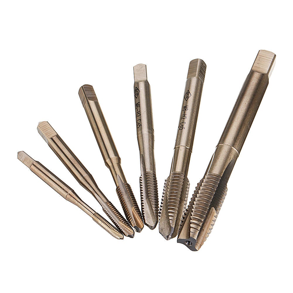 M3-M10 HSS Co M35 Machine Sprial Point Taps Metric Screw Tap Right Hand Thread Plug Tap Drill