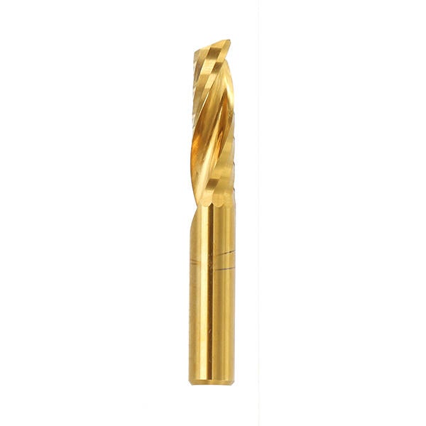 6mm Shank Single Flute 12/15/17/22mm End Mill Cutter Titanium Coated Spiral Drill CNC Bit