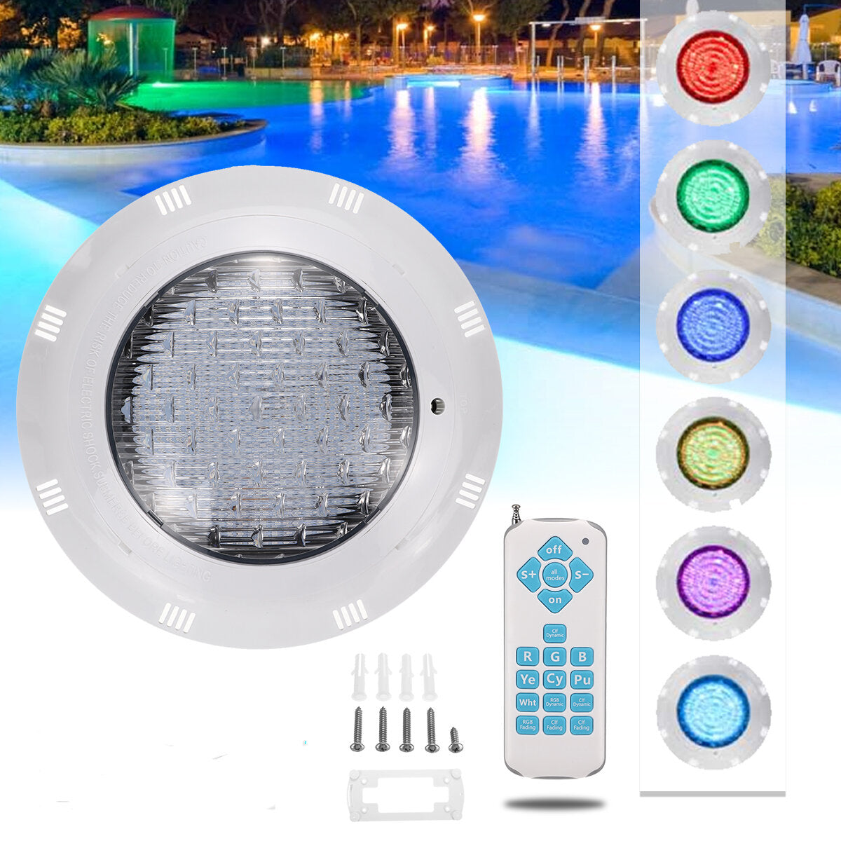 360/460 RGB LED Pool Light with Remote controller