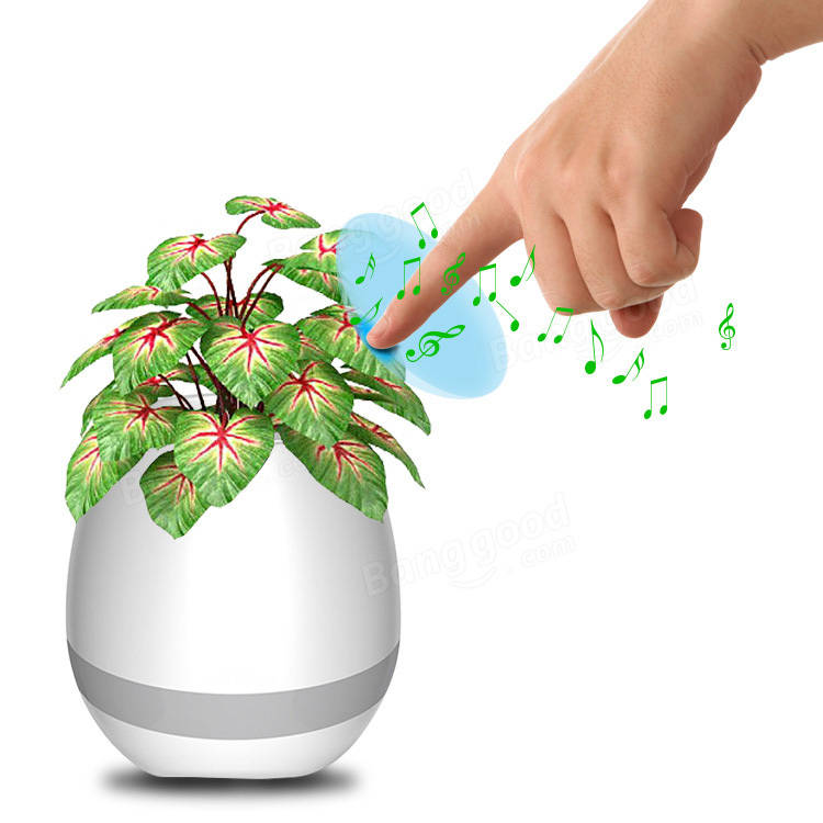 Bluetooth Music Flower Pot Electrostatic Induction Night Light Flower Pot