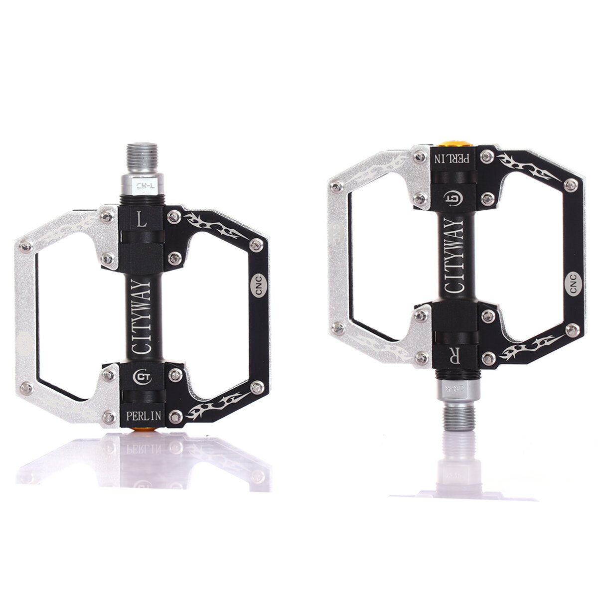 Aluminum Alloy Mountain Bike Flat Platform Sealed Bearing Axle 9/16" Cycling Bicycle Pedals